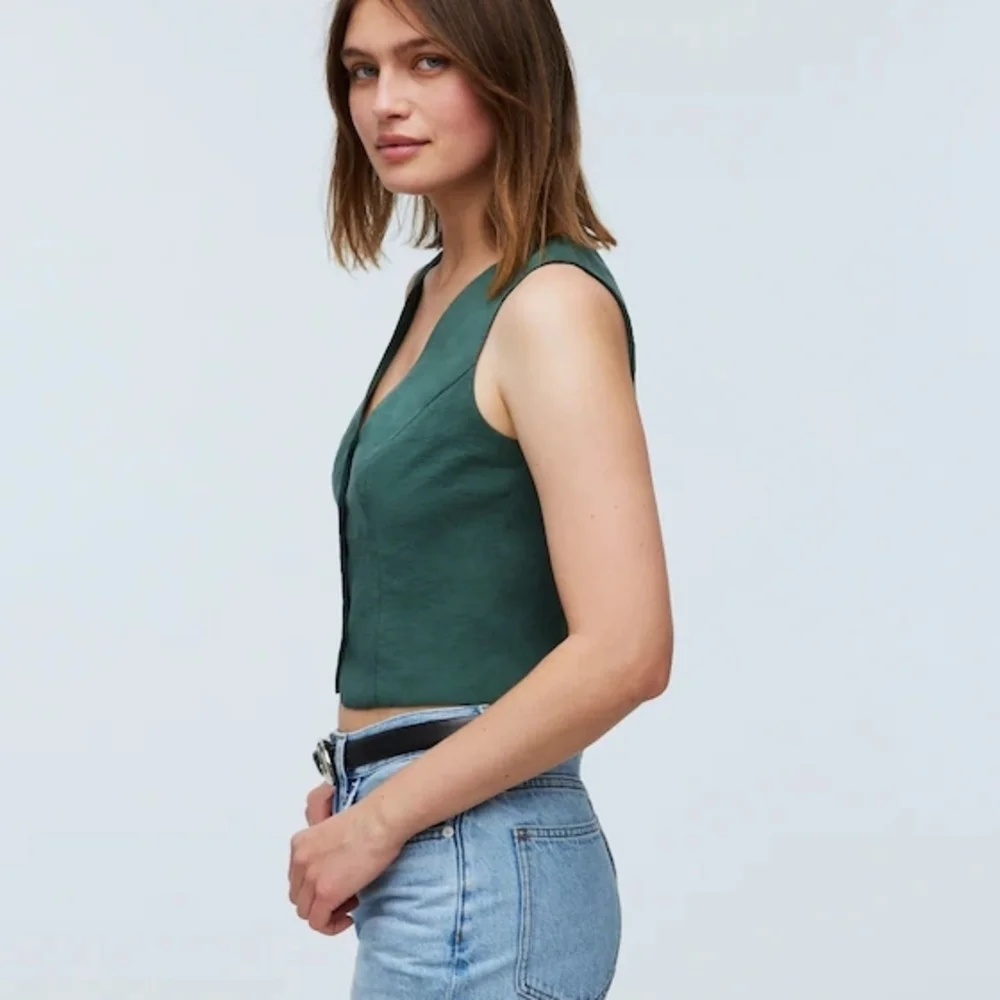 Madewell Katrina Crop Vest Top - Size 2 - Picture 3 of 14